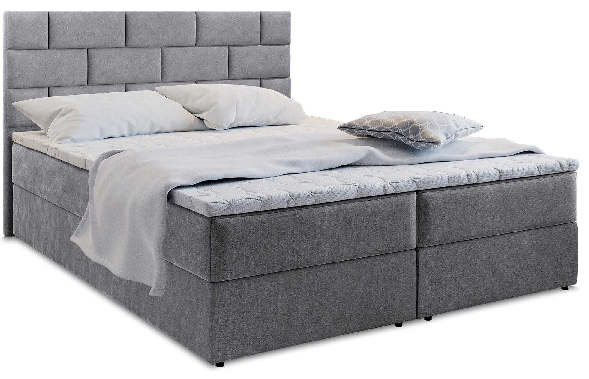 Masseno Boxbett Grau 140x200 cm