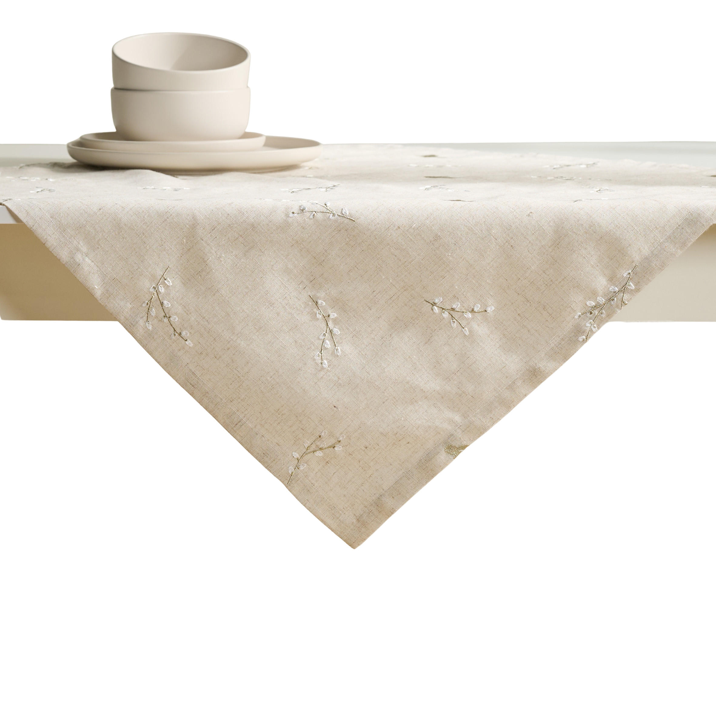 TISCHDECKE Bazinka - Beige, Textil (80/80/1cm) - home&you