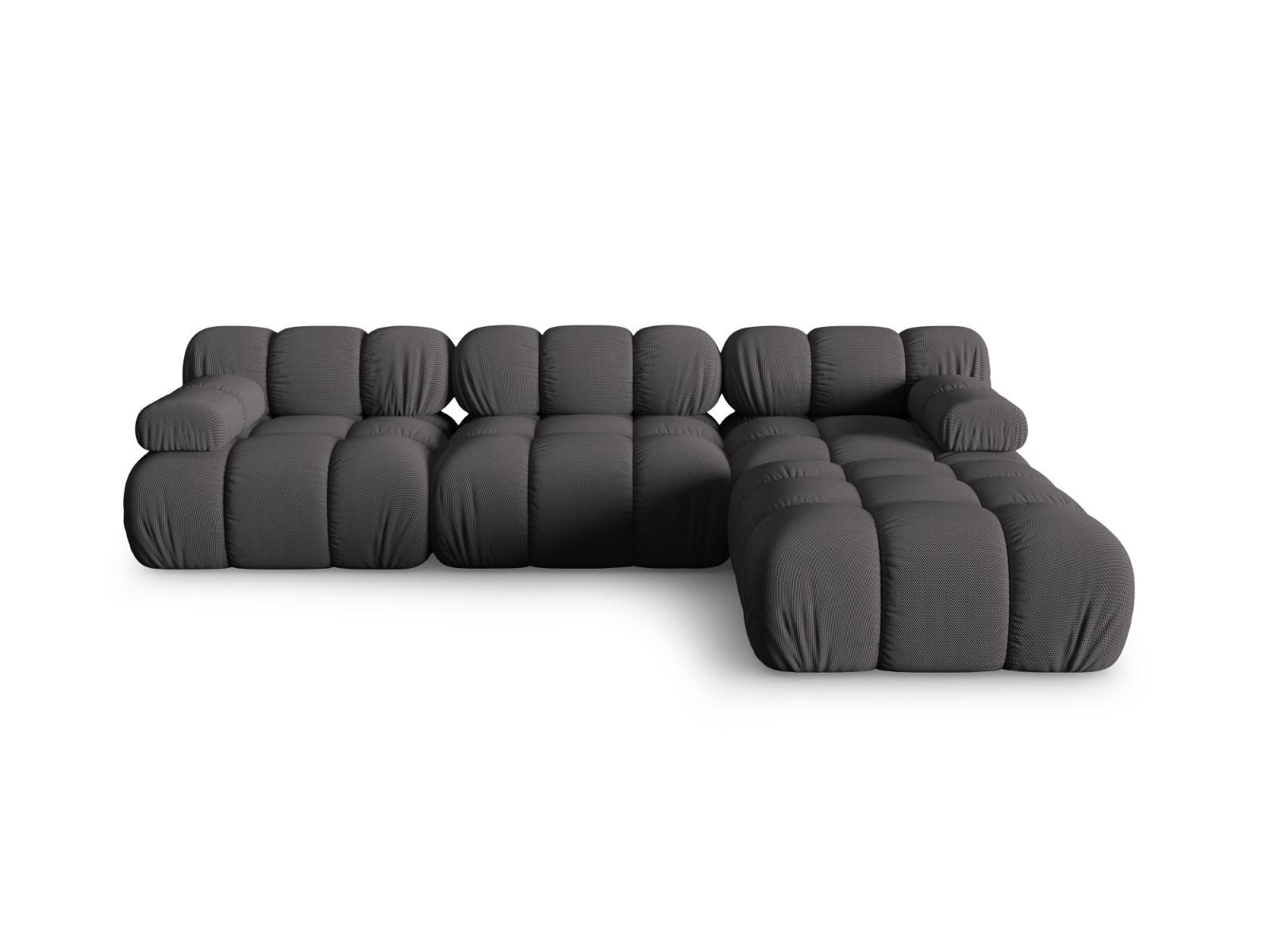 SOFA modular Bellis aus 3D-Stoff Expresso 4 Sitzplätze - Graubraun, Textil (188/70/282cm) - Micadoni