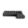 SOFA modular Bellis aus 3D-Stoff Expresso 4 Sitzplätze - Graubraun, Textil (188/70/282cm) - Micadoni