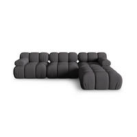 SOFA modular Bellis aus 3D-Stoff Expresso 4 Sitzplätze - Graubraun, Textil (188/70/282cm) - Micadoni