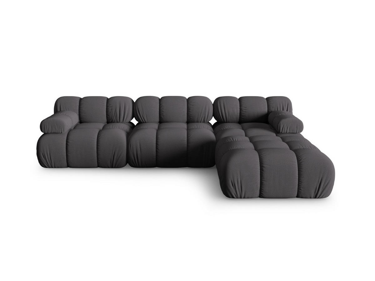 SOFA modular Bellis aus 3D-Stoff Expresso 4 Sitzplätze - Graubraun, Textil (188/70/282cm) - Micadoni