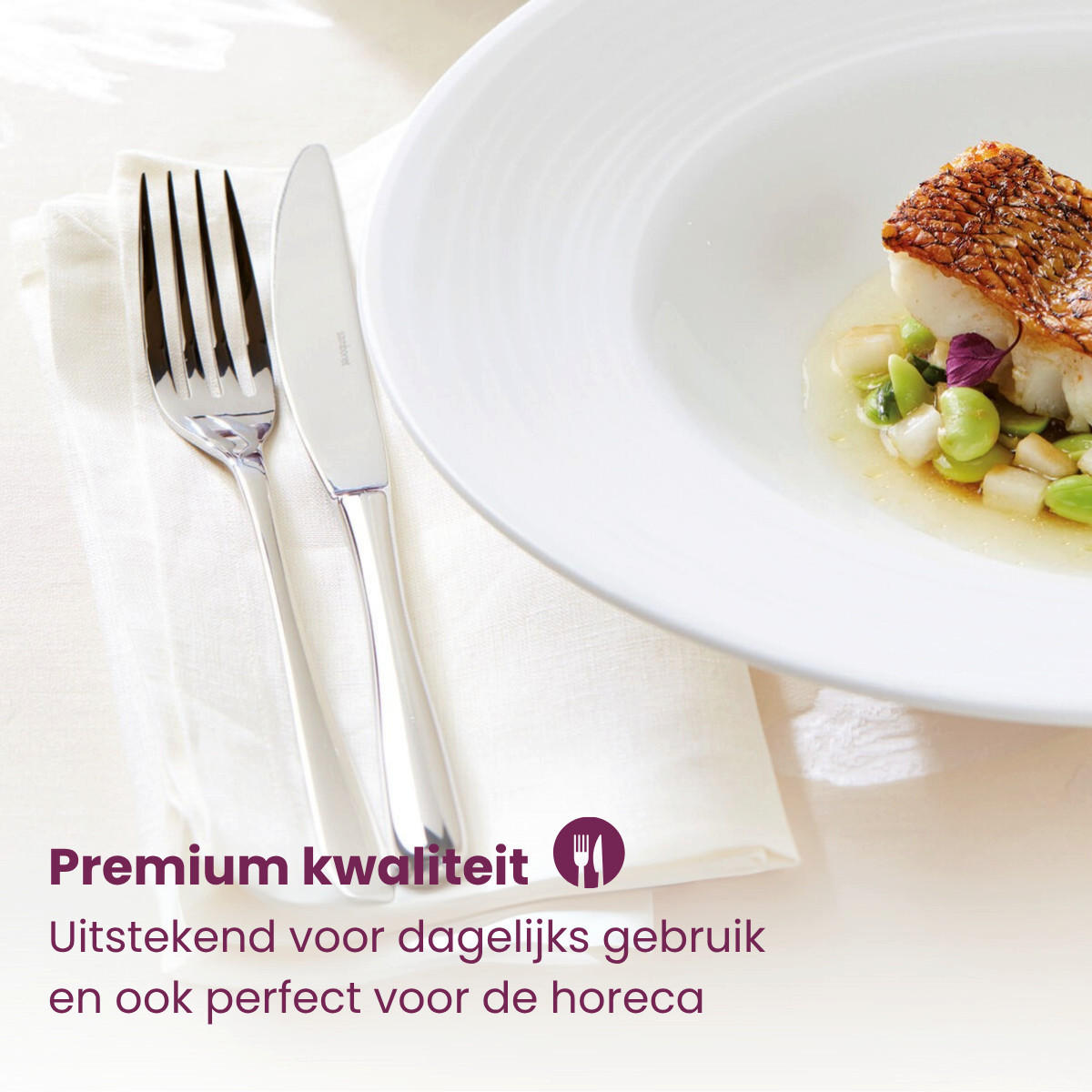 BESTECKSET Taste - Gold - 24-teilig / 6 Personen - Goldfarben, Metall - Sambonet