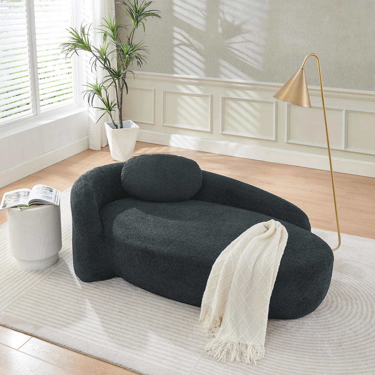 WOHNZIMMERSOFA mit Schlaffunktion und Kissen,Relaxsessel für Wohnzimmer, Schwarz - Schwarz, Textil (67/24/38cm)