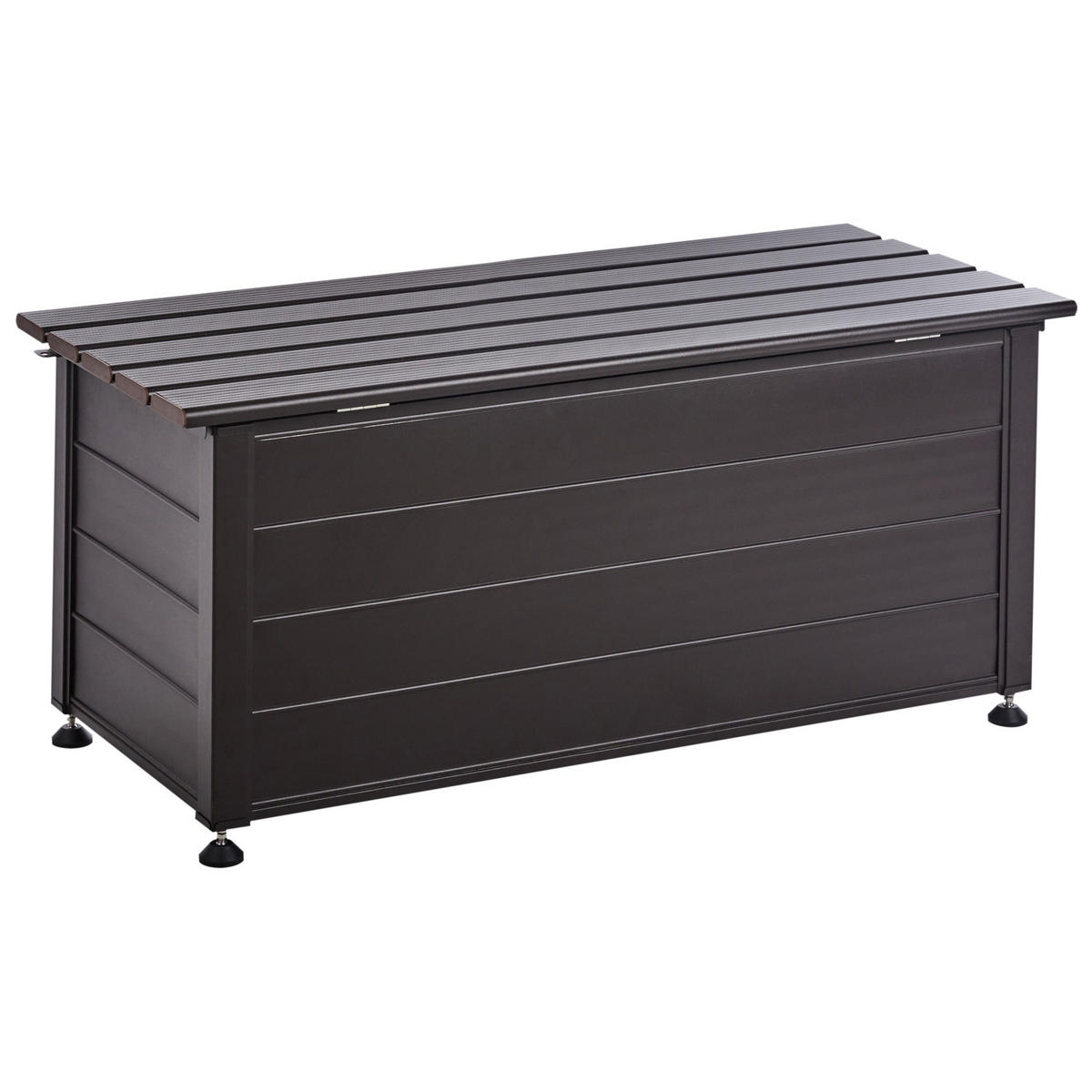 AUFBEWAHRUNGSBOX Braun Campalto - Braun, Metall (113/52/50cm) - Beliani