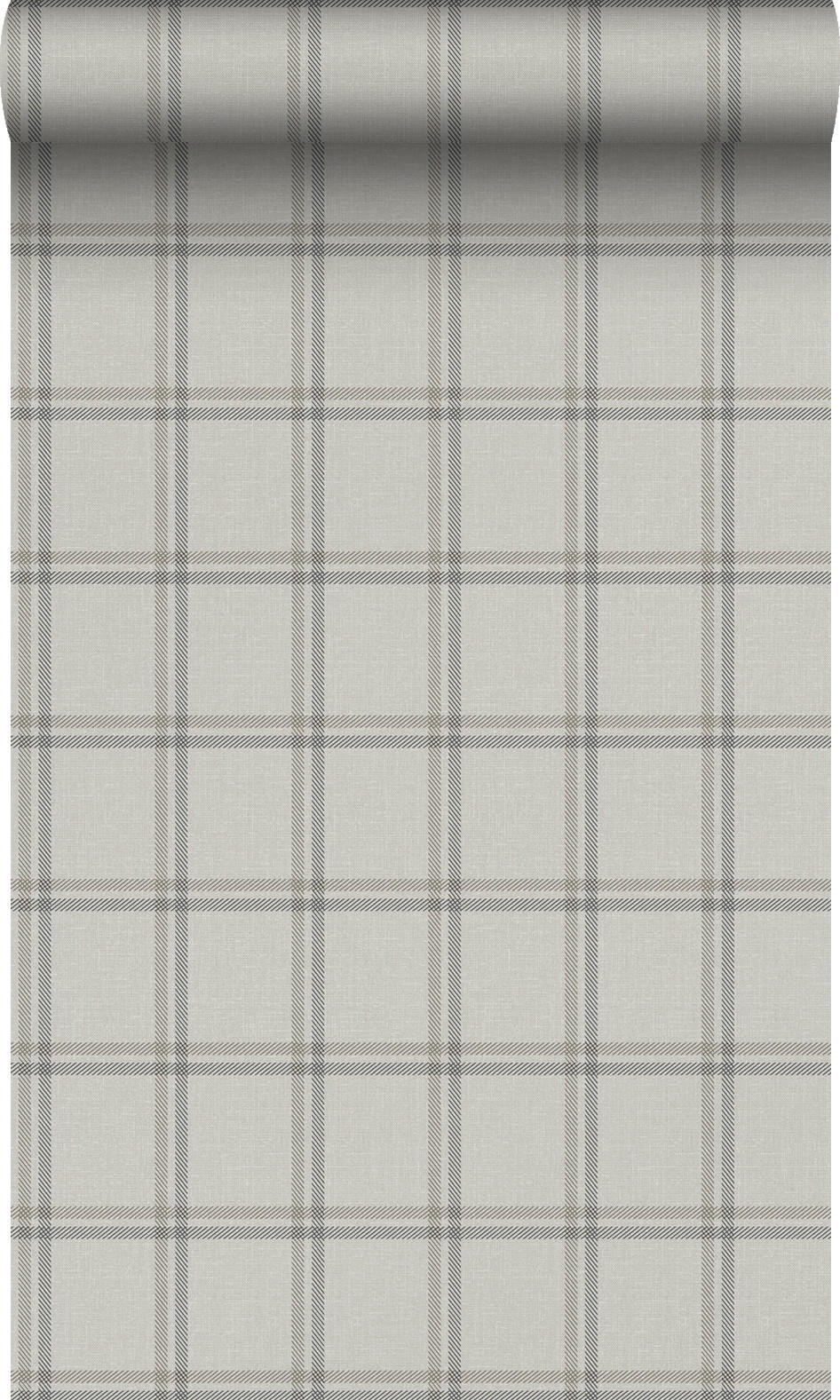 TAPETE Karomuster 53 cm x 10.05 m - Beige, Papier (53/1000cm) - Origin Wallcoverings
