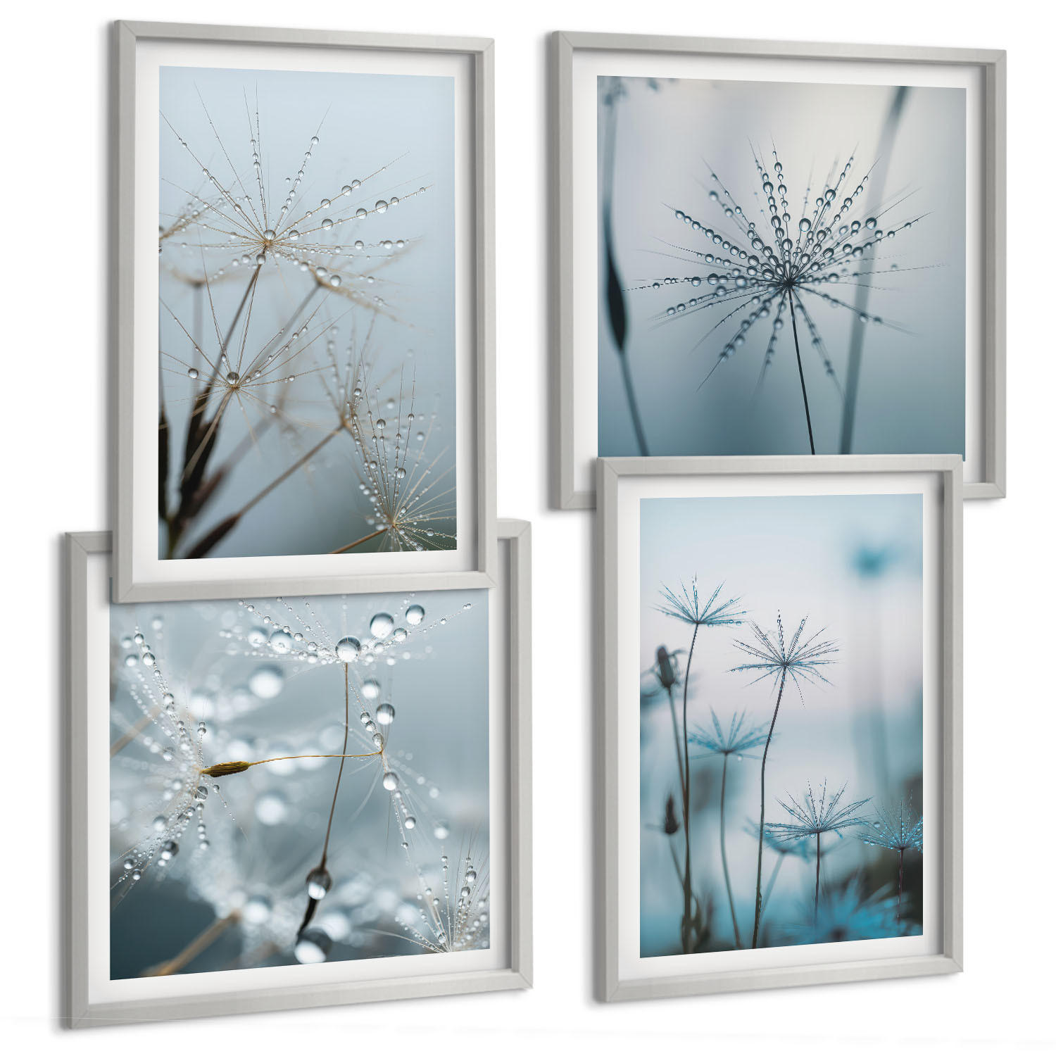 Tulup Bilder Silber 50x50 cm