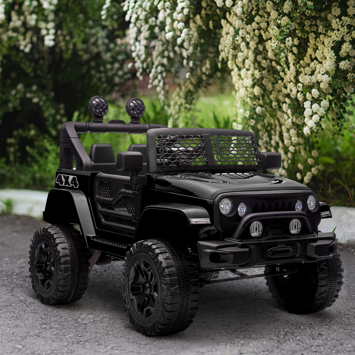 ELEKTRO-KINDERAUTO DE-13008 Fernbedienung Schwarz - Schwarz, Kunststoff (100/64.2/71cm) - ComfortXL