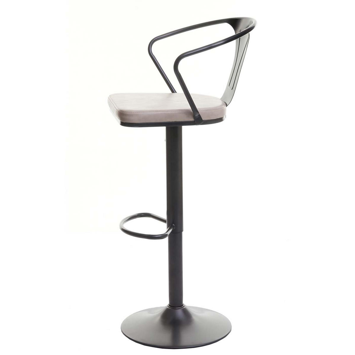 BARHOCKER H10B Schwarz, Cremeweiß 2er-Set - Schwarz/Weiß, Textil (51/108/45cm) - MCW