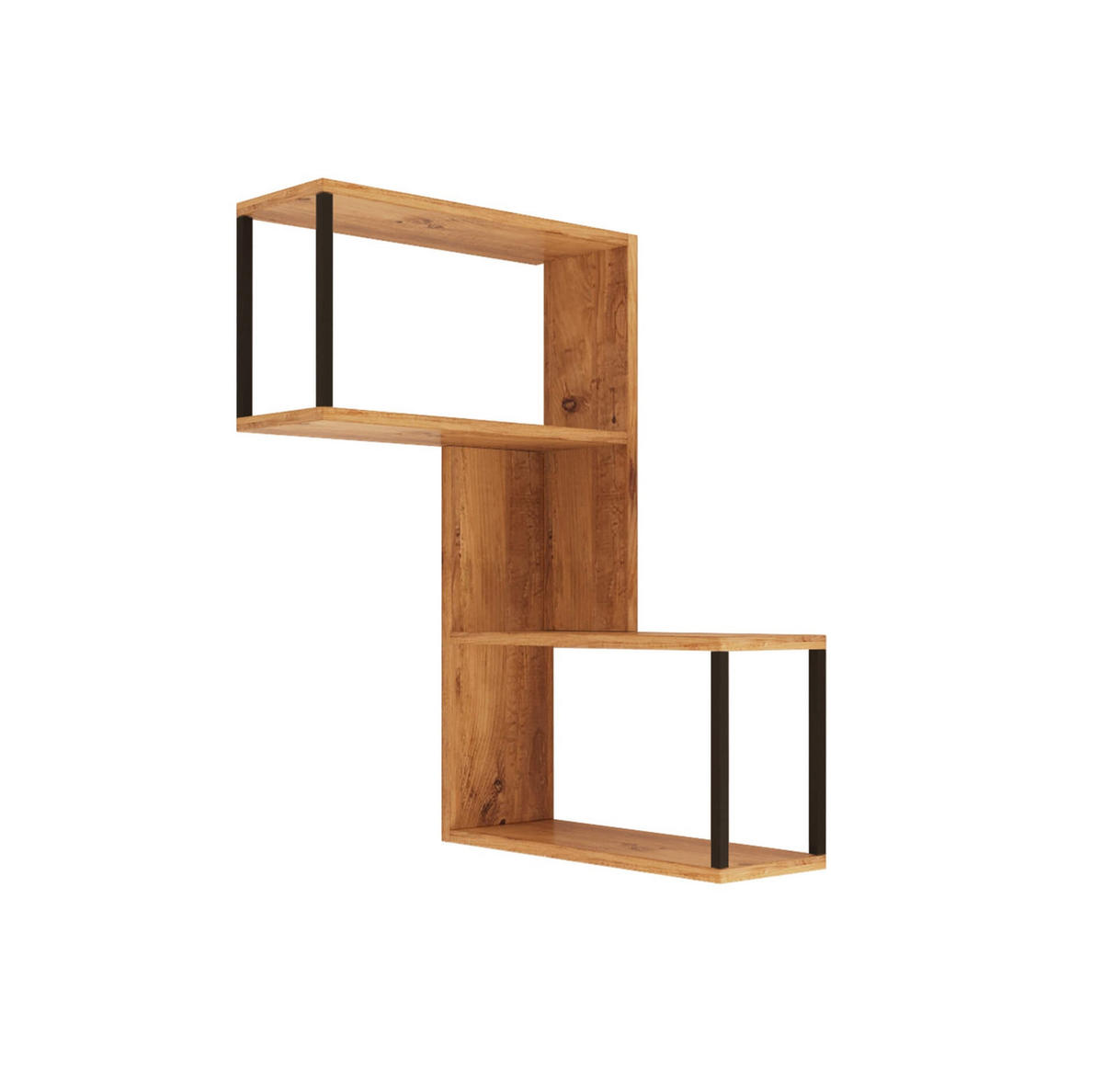 WANDREGAL 53,5/19,5/85 cm - Braun, Holz (53.5/85/19.5cm) - Mobili Rebecca