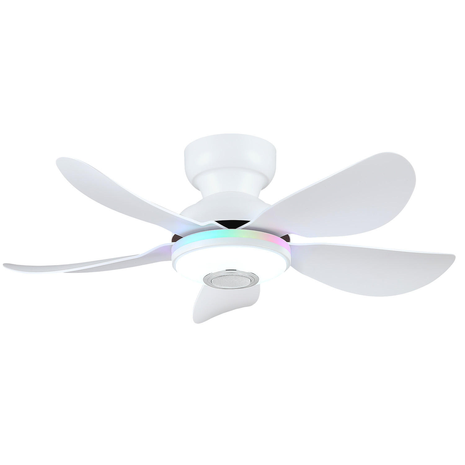 DECKENVENTILATOR Weiß 81 cm mit LED und leisem DC-Motor - Weiß, Kunststoff (81/81/24cm) - Surtime