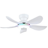 DECKENVENTILATOR Weiß 81 cm mit LED und leisem DC-Motor - Weiß, Kunststoff (81/81/24cm) - Surtime