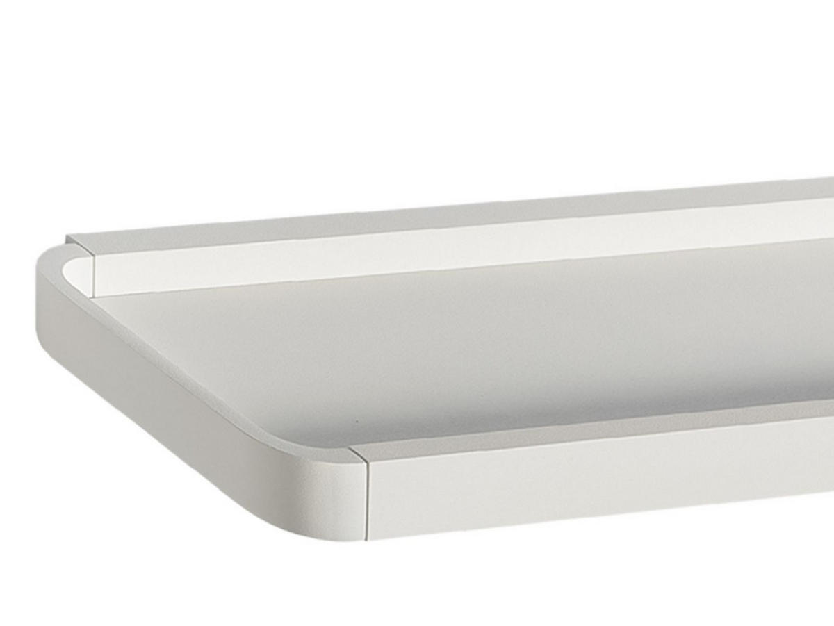 WANDABLAGE Rim weiß 44x11cm - Weiß, Metall (44/2/11cm) - Zone Denmark