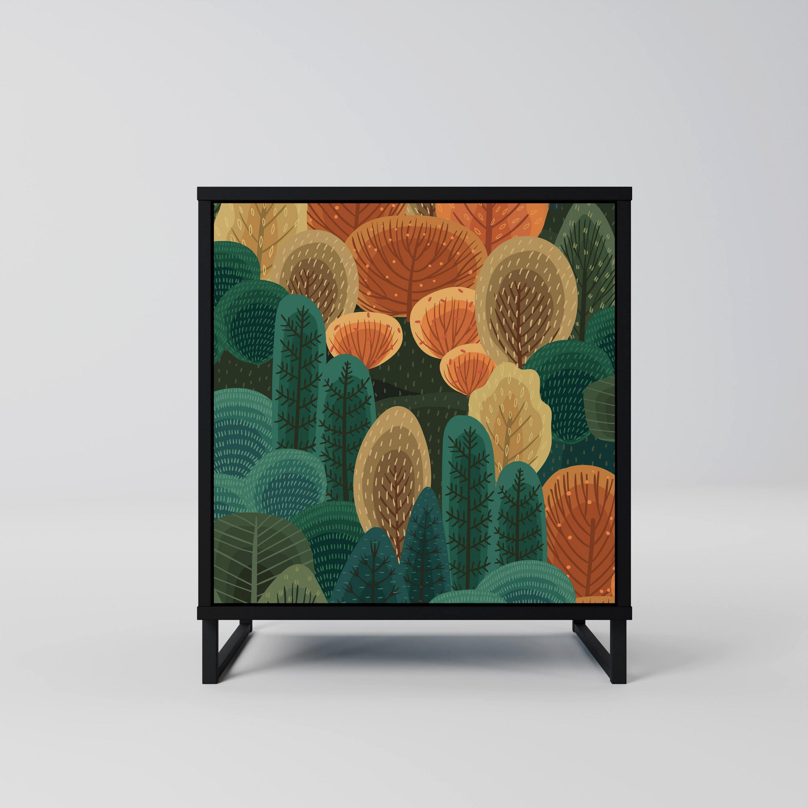 SpaceRebels Sideboard Schwarz 57.5x67.5x42 cm