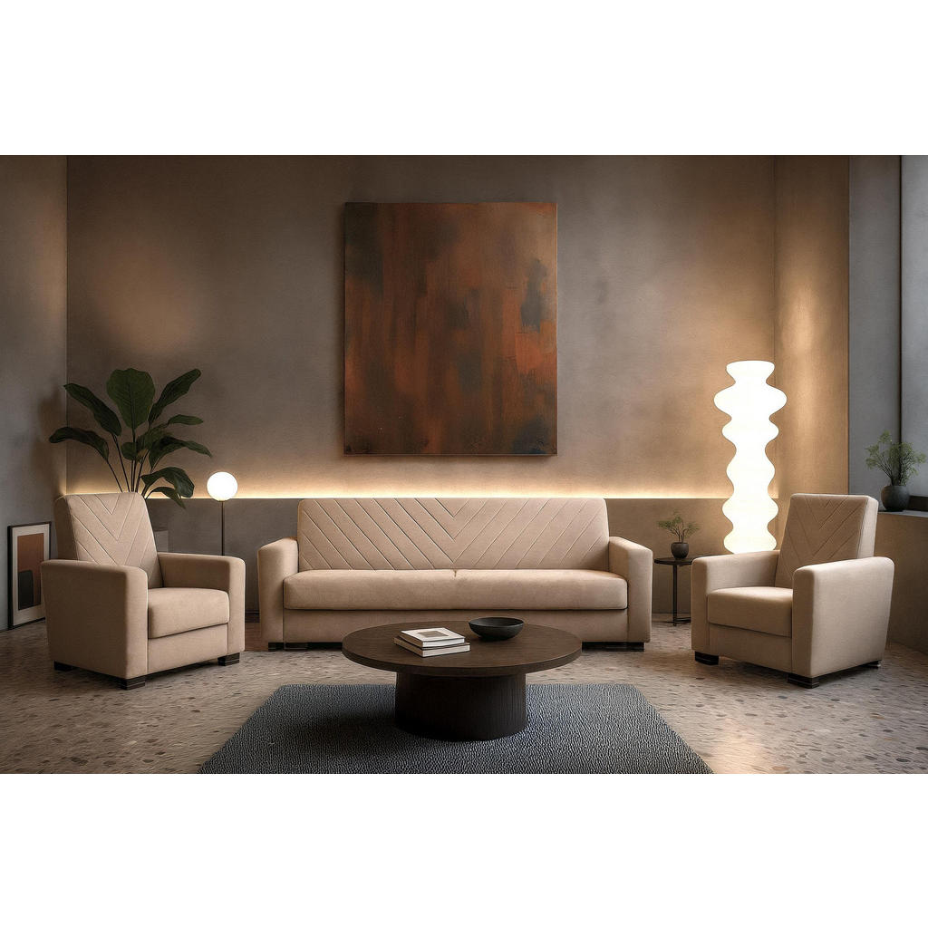 Thumbnail - Bettso Sofa, Braun, Holzwerkstoff, 227x95x100 cm, Wohnzimmer, Sofas & Couches, Schlafsofas