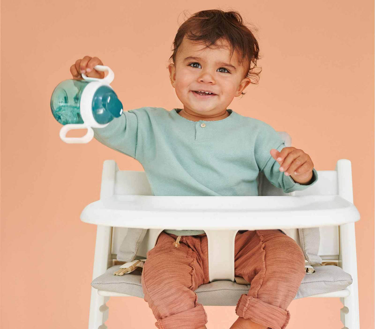 BABYGESCHIRR Mio Little Farm 3er Set - Grün, Kunststoff (10.5/18/20cm) - Mepal