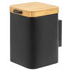 WAND-KOSMETIKEIMER 3 L, eckig, schwarz - Schwarz, Metall (16/24/23cm) - bremermann