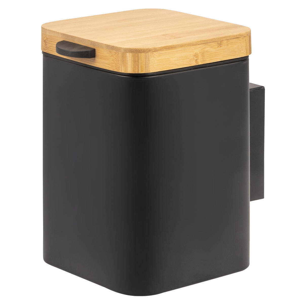 WAND-KOSMETIKEIMER 3 L, eckig, schwarz - Schwarz, Metall (16/24/23cm) - bremermann