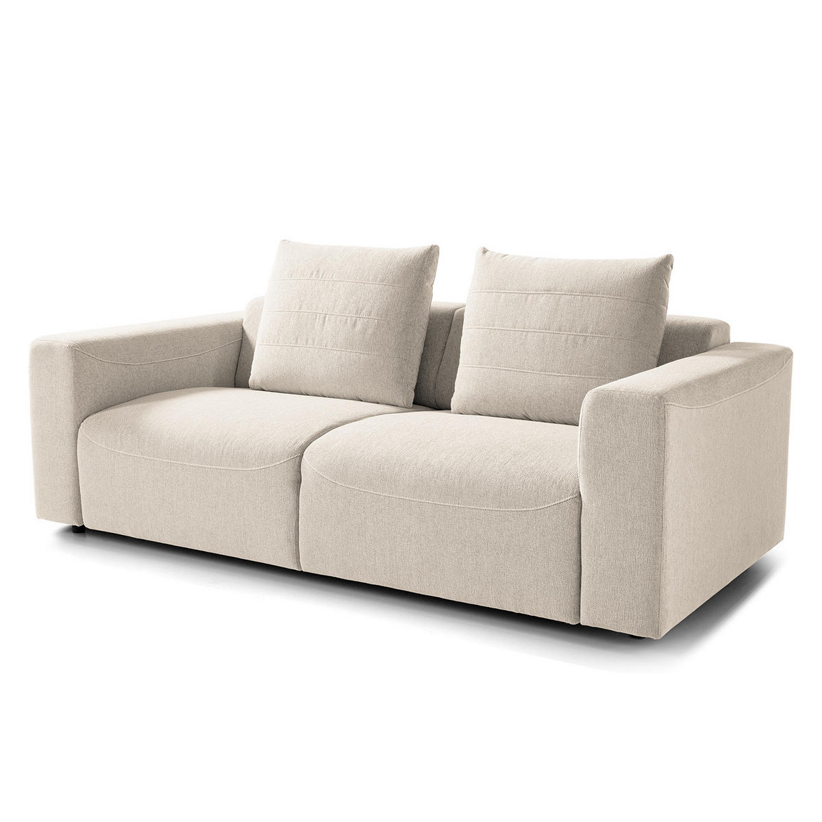 2,5-SITZER SOFA - Webstoff - Beige, Textil (199/83/100cm) - home24