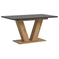 ESSTISCH grau, Eiche Artisan, Küchentisch ausziehbar 150 - 190 cm - Eiche Artisan/Grau, Holzwerkstoff/Metall (150/90/76cm) - Inn.Furn