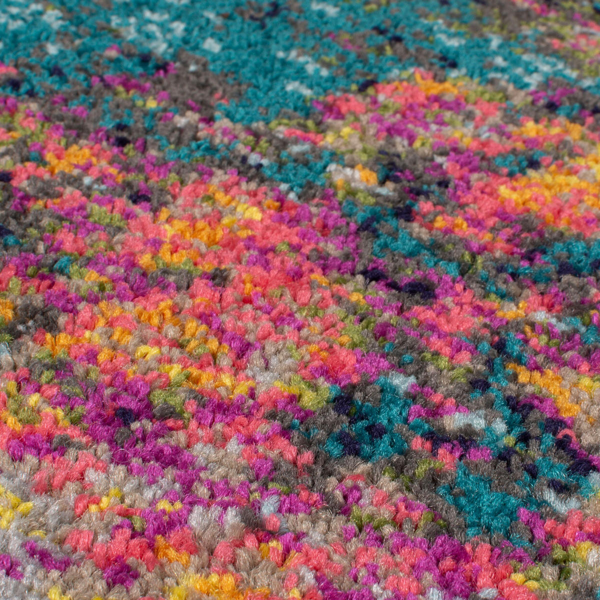 TEPPICH Abstrakt-Design, handgewebt, bunt FAL ABSTRACTION, Multi 66x230 cm - Multicolor, Textil (66/230cm) - KADIMA DESIGN