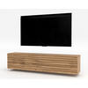 LOWBOARD ZIVOLLI 160 Wotan, Wotan Lamellen 160/34/40 cm – TV-Hängeschrank mit Lamellenfront - Hellbraun, Holzwerkstoff/Kunststoff (160/34/40cm) - AX Living
