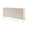 SIDEBOARD Nova Kaschmir / Gold 154 / 39 / 83cm - Kaschmir/Goldfarben, Holz/Holzwerkstoff (154/83/39cm) - Feldmann-Wohnen
