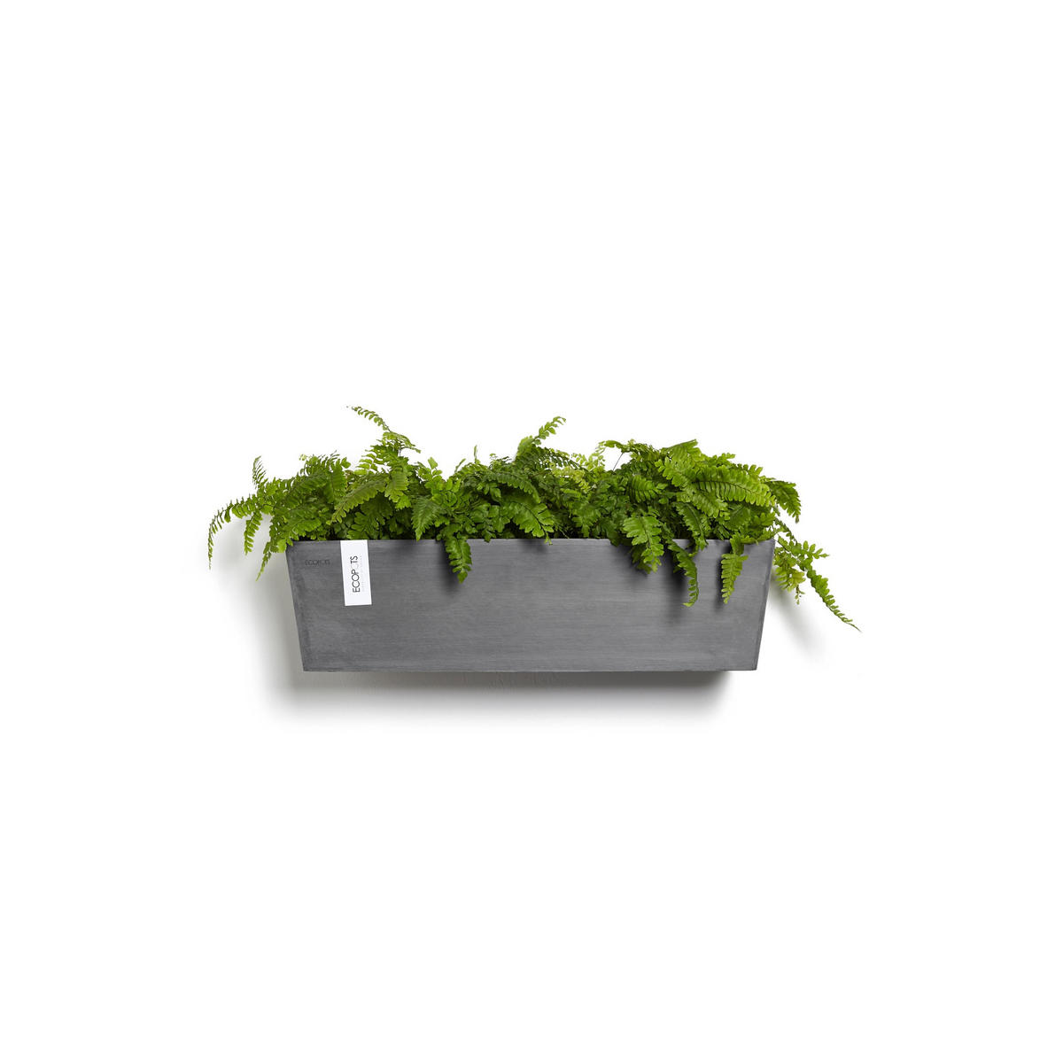 BLUMENTOPF Manhattan Wall 55/15,3 cm Grau - Grau, Kunststoff (55/15.3cm) - Ecopots