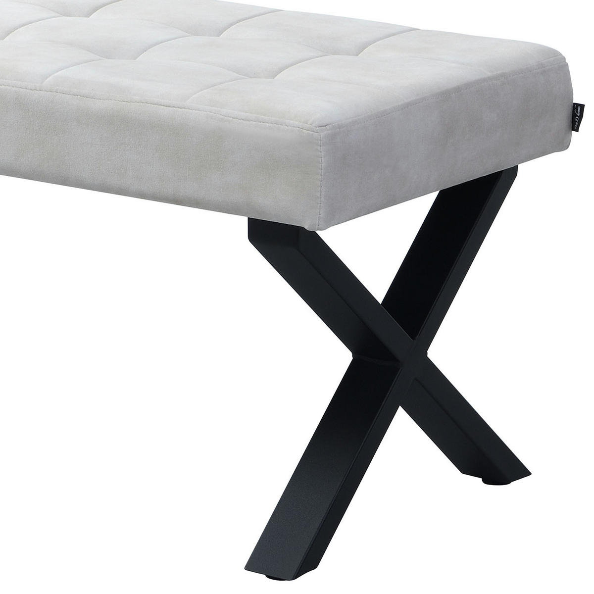 SITZBANK DOLCE - Grau, Metall (140/48/48cm) - B&D Home