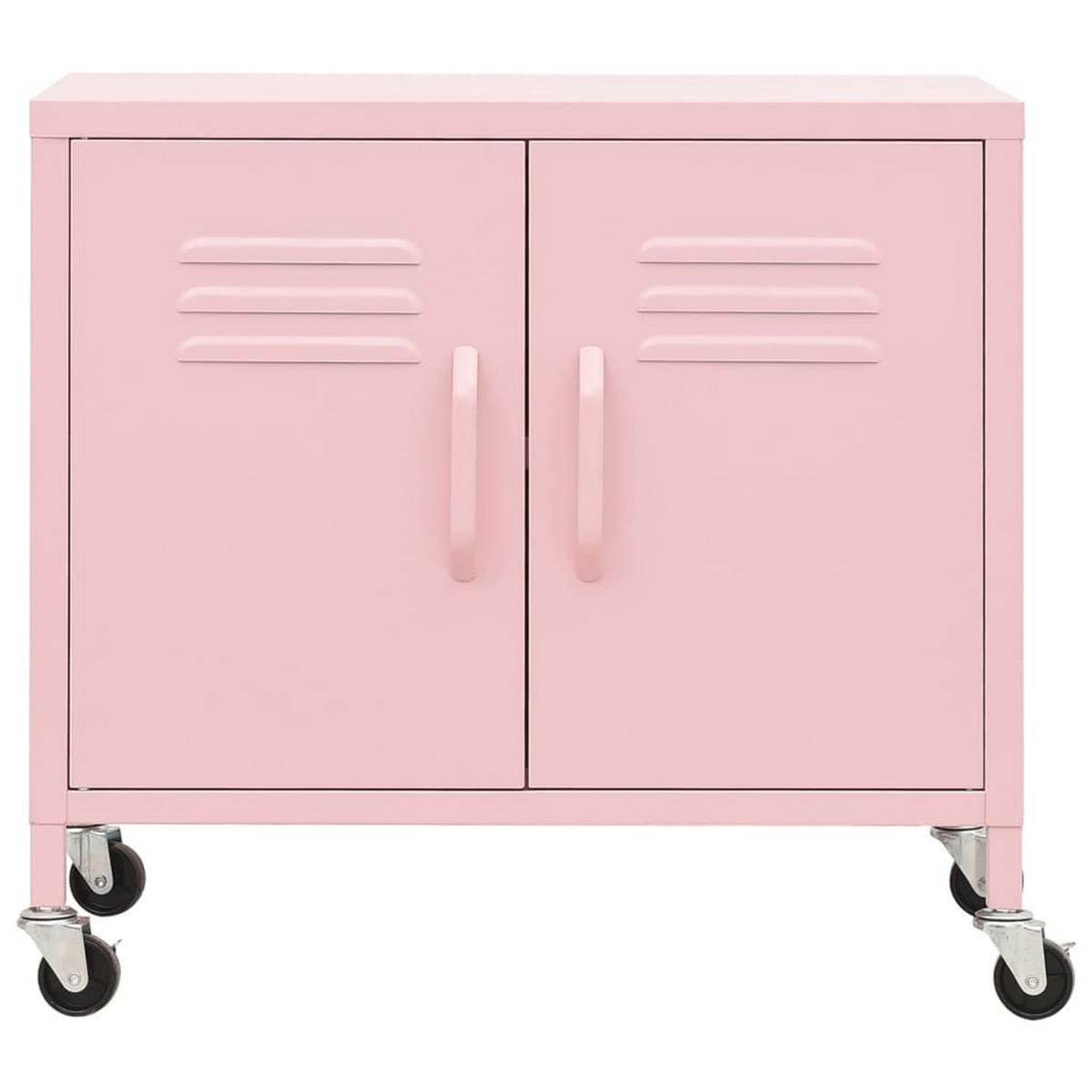 LAGERSCHRANK ROSA 60X35X56 CM STAHL - Pink, Metall (35/56/60cm) - vidaXL