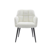 STUHL - 58.5 cm x 62 cm - Stoff - Weiß - PEGA - Weiß, Textil (58.5/78/62cm) - Vente-Unique