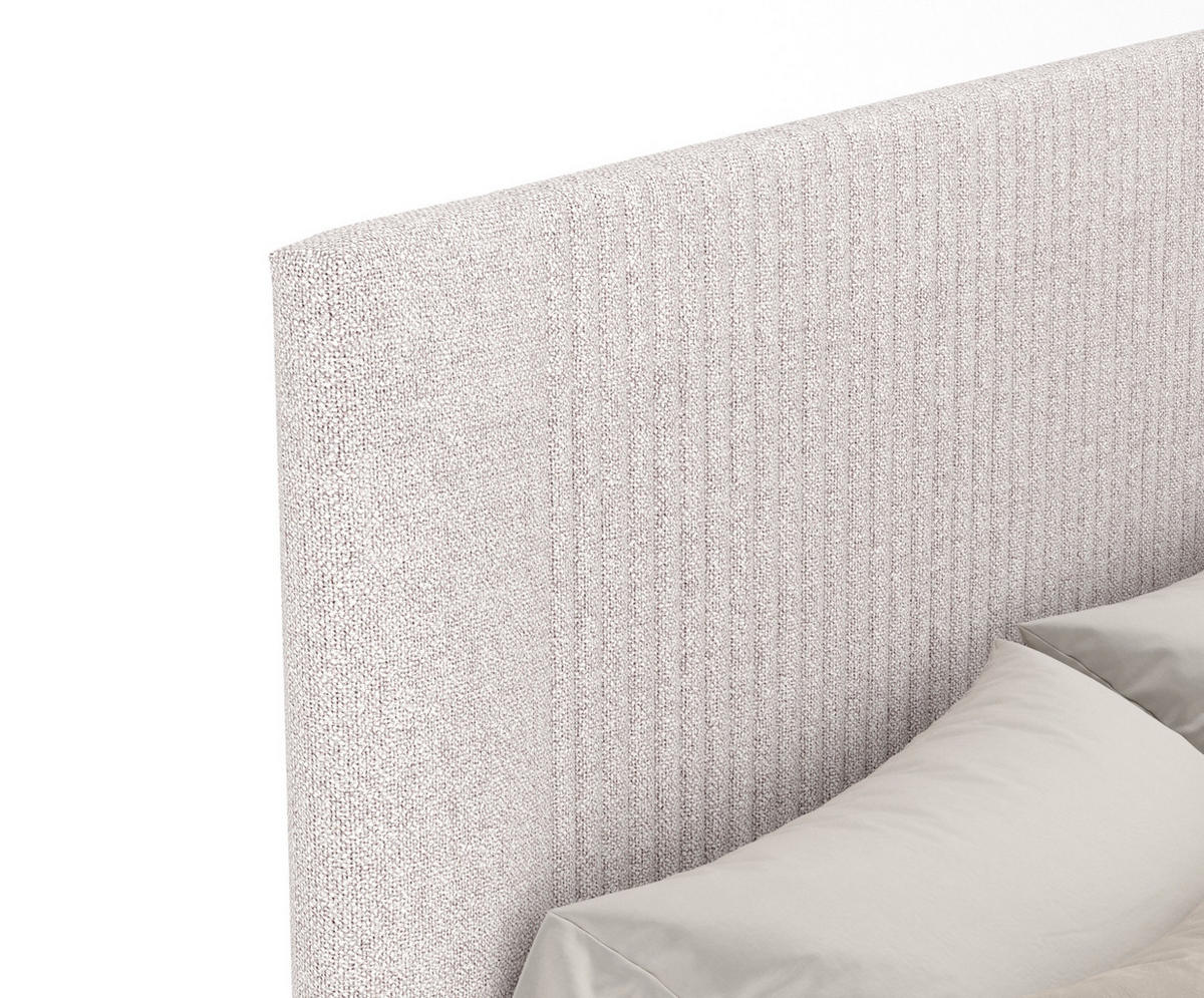 POLSTERBETT Etero Beige 160/200 cm im Webstoff - Wengefarben/Beige, Holz/Holzwerkstoff (160/200cm) - Maison de Reve