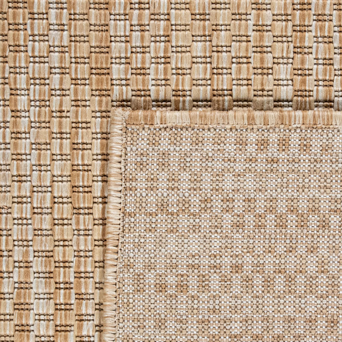 TEPPICH Kurzflor Unifarben Wohnzimmer schmutzabweisend Beige Rechteckig 200x280 - Beige, Textil (200/280cm) - KADIMA DESIGN