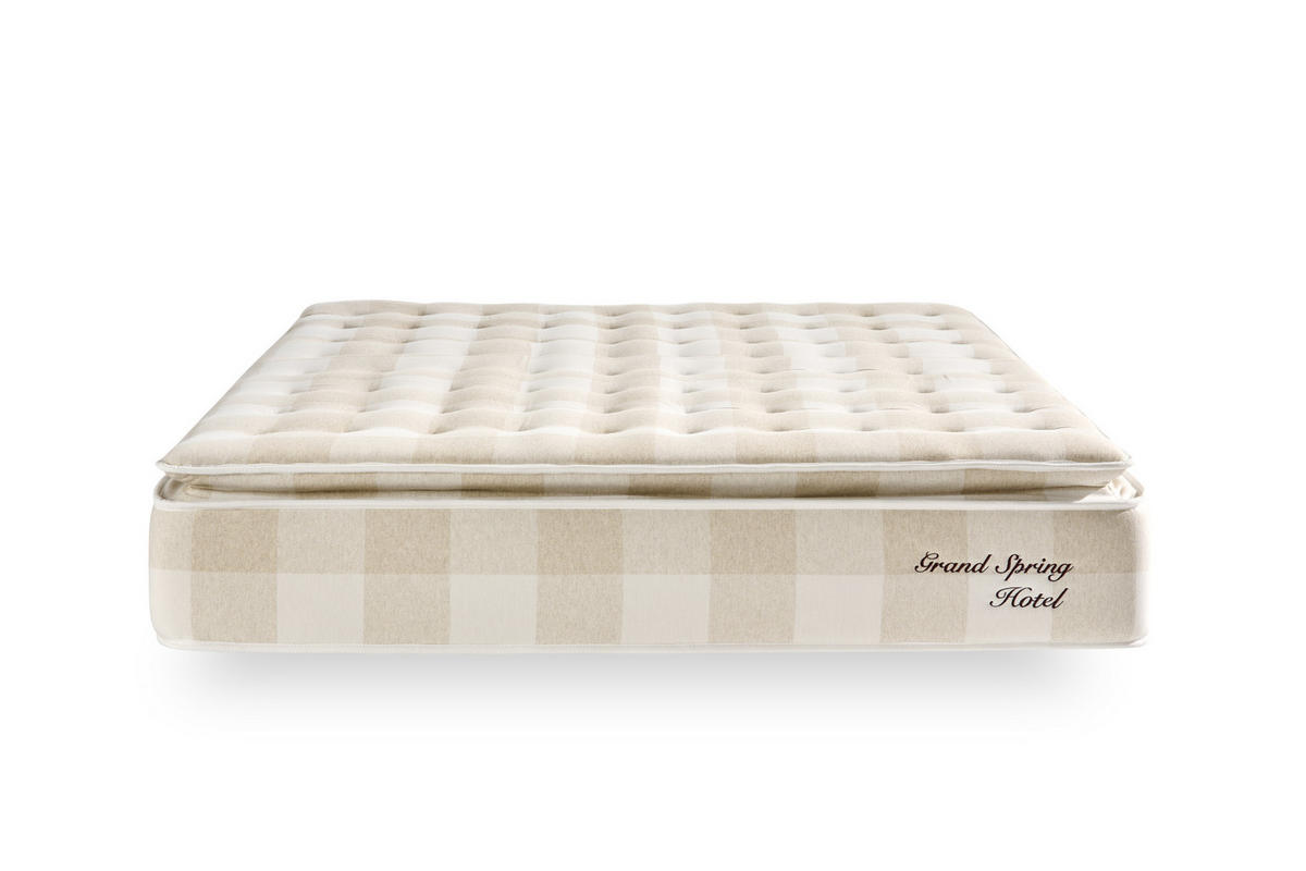 MATRATZE Grand Spring Hotel - 135X190 cm- Härtegrad H3/H4 - Beige, Textil (135/190cm) - Moonia