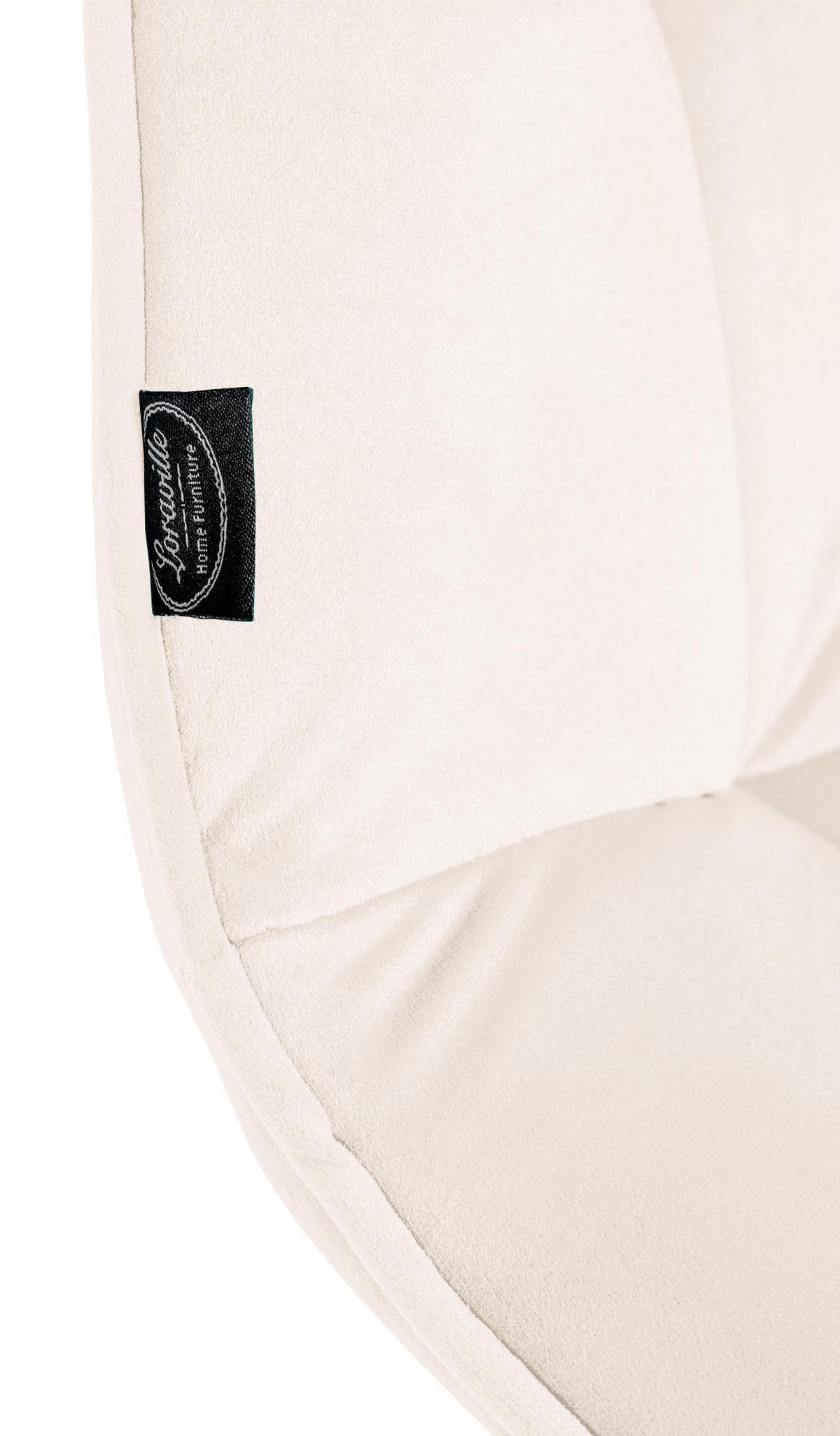 SCHWINGSTUHL Metall creme - Creme/Schwarz, Textil/Metall (47/87/58cm) - CLP
