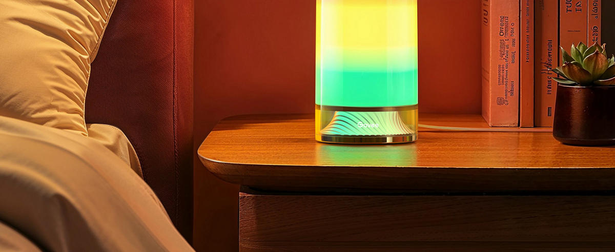 TISCHLEUCHTE Table Lamp 2, RGBICWW, 500 lm - Multicolor, Kunststoff (10.9/10.9/22.4cm) - Govee