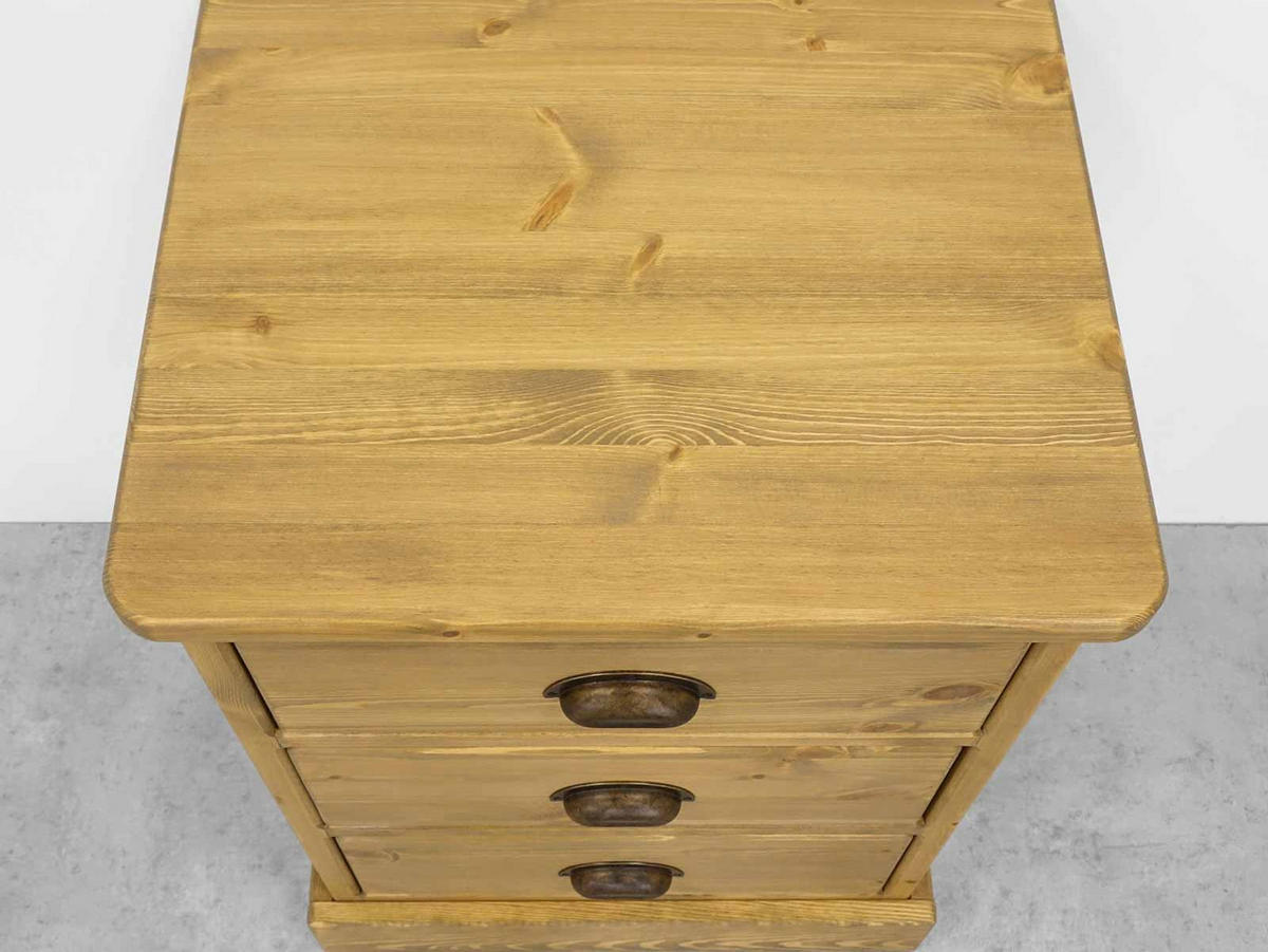 NACHTTISCH aus Massivholz Dakota - Hellbraun, Holz (50/69/40cm) - Seart