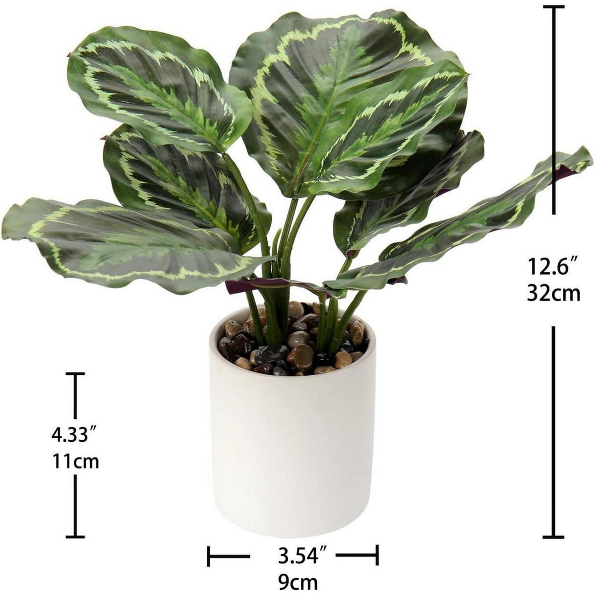 KUNSTPFLANZE Monstera im Topf 31 cm - Grün, Keramik (31cm)