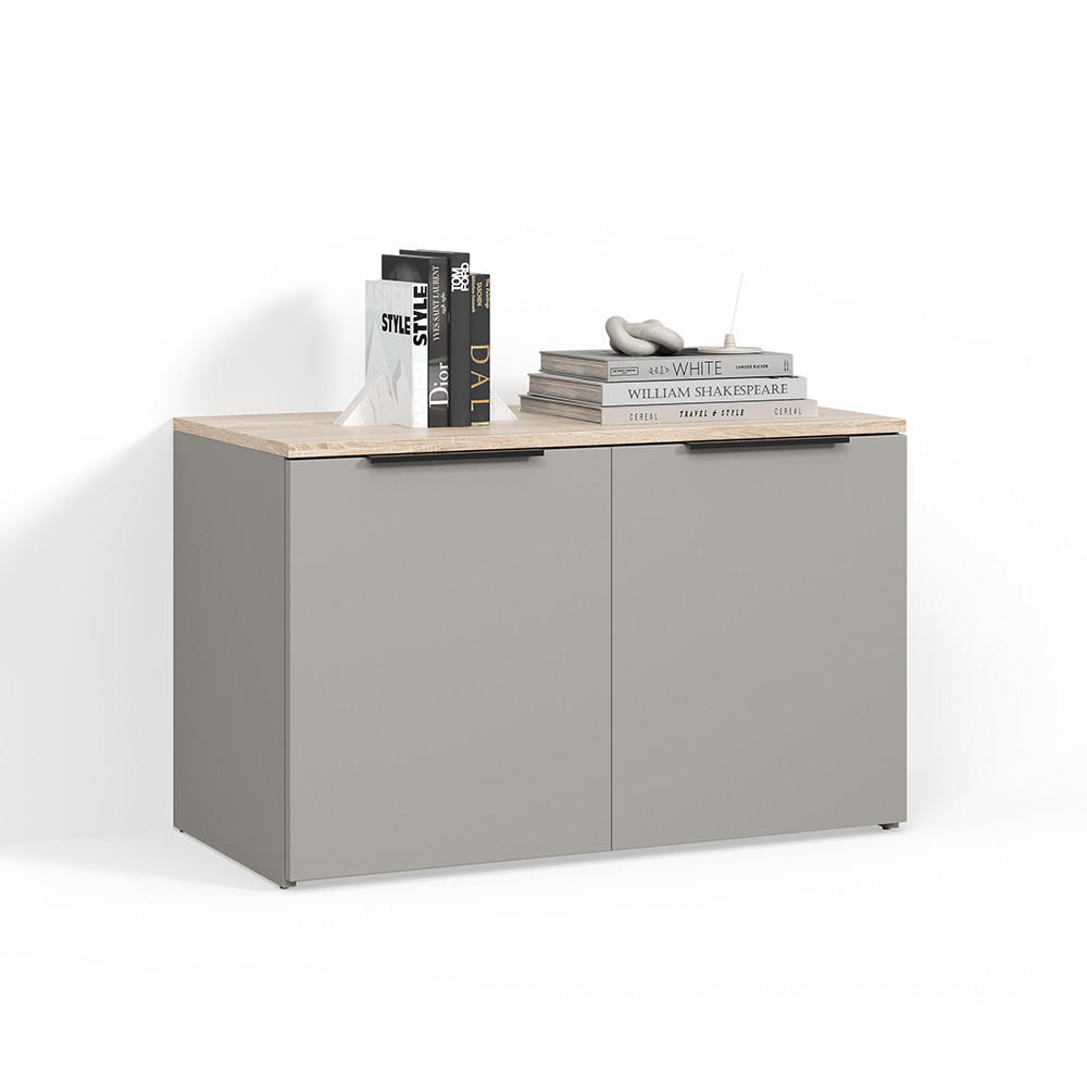 Livinity® KREDENC Piave Greige se 2 dveřmi