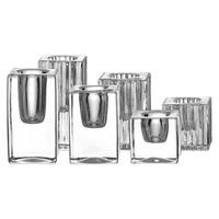 KERZENHALTER Candela transparent 4 / 6 / 8 cm 6er Set - Transparent, Glas (2/2/2cm) - Ritzenhoff Breker