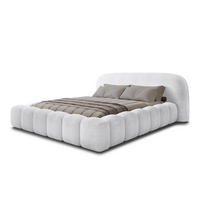 POLSTERBETT MORLEY 200x200 WEISS - Weiß, Textil/Metall (200/200cm) - Luxkor24