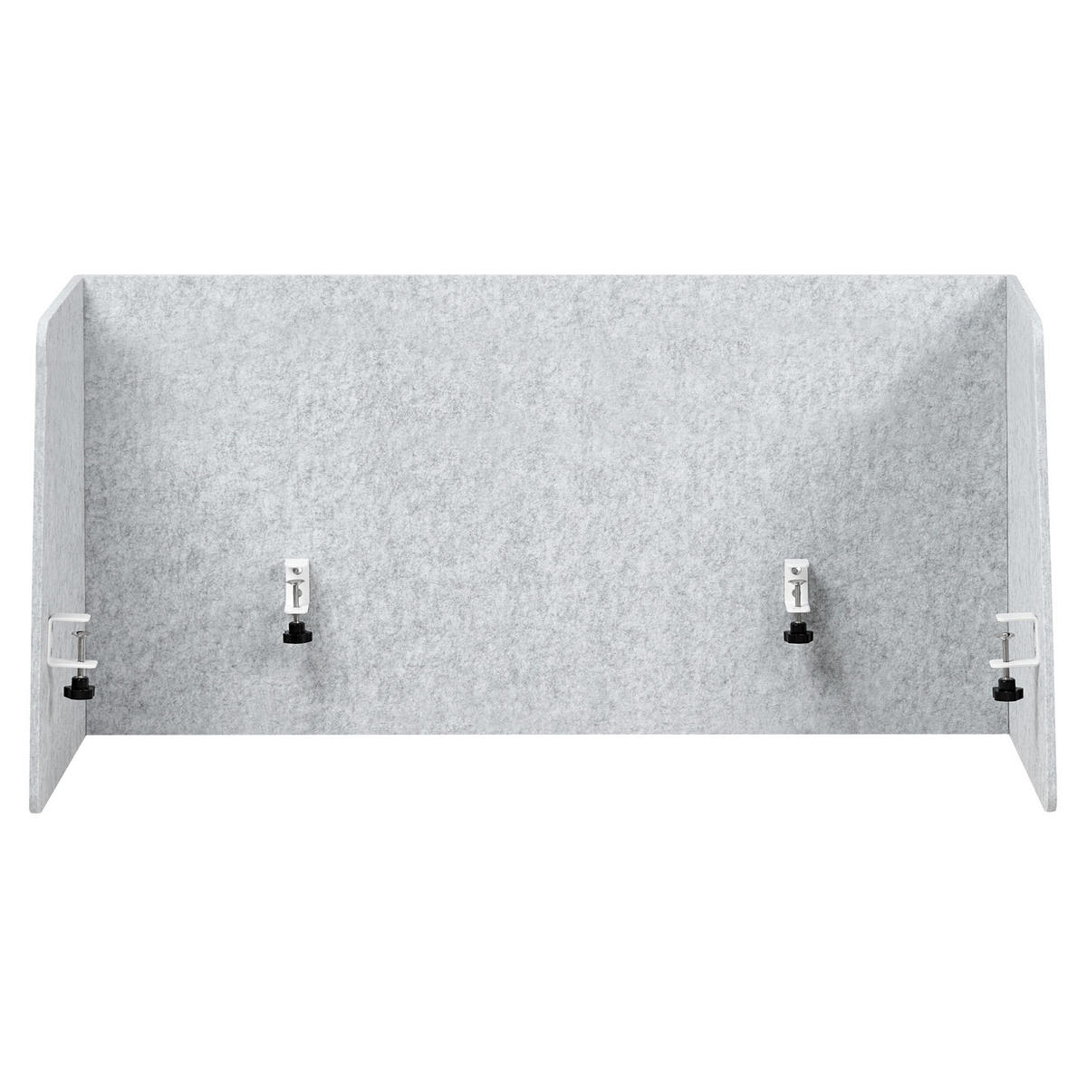 PANOU SEPARATOR DE BIROU 210/61 cm gri Soloa - gri, material textil (210/61/1cm) - Beliani