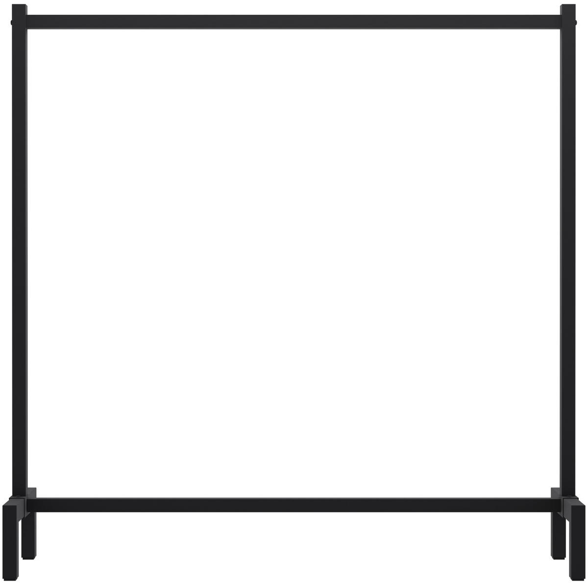 KLEIDERSTÄNDER Paul 120x38x120cm Metall Schwarz Kleiderstange - Schwarz, Metall (120/120/38cm) - DELUKE