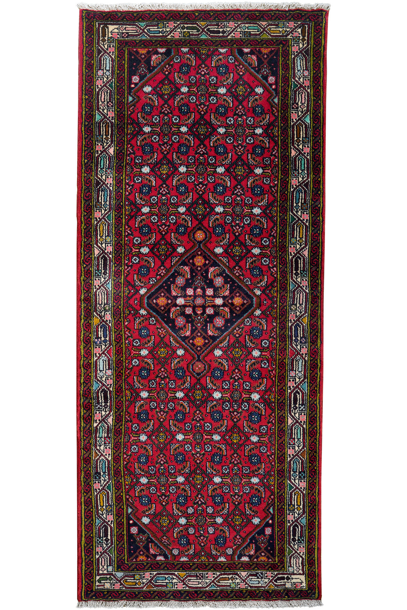 TEPPICH Assadabad Rot 200/84 cm Schurwolle - Rot, Textil (84/200cm) - Looma