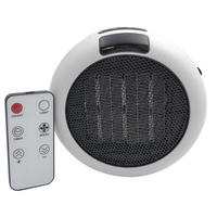 HEIZGERÄT Steckdosenheizer, mit Fernbedienung, kompakt, weiß - Weiß, Kunststoff (1.4/1.1/1.4cm) - Westfalia