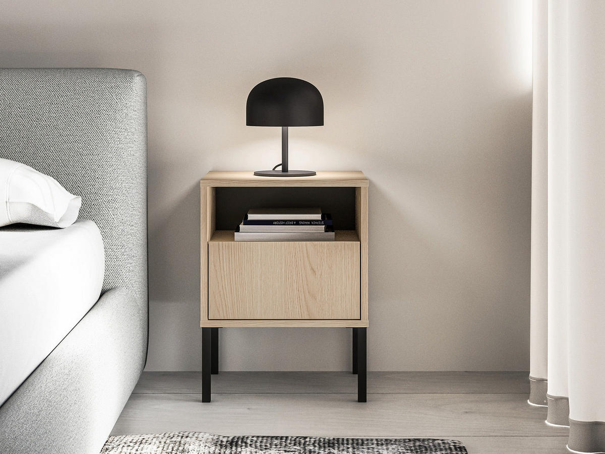 NACHTTISCH – 40 cm – Barnee – Sonoma Eiche - Sonoma Eiche, Holzwerkstoff (40/53/34cm) - hi-markt