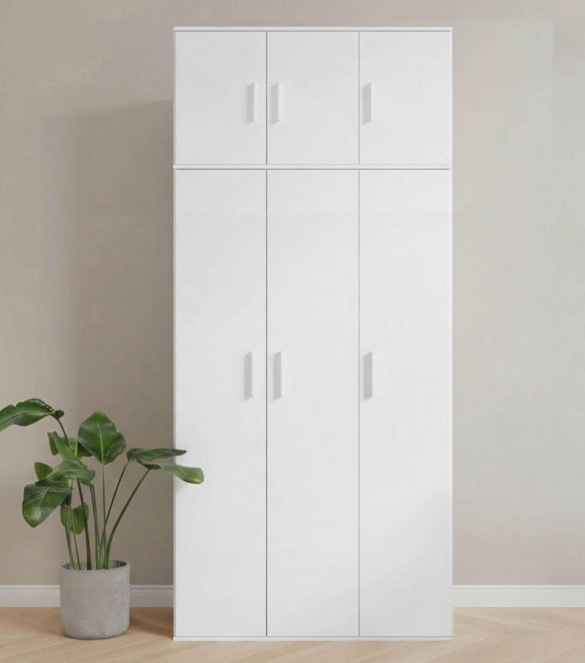 MEHRZWECKSCHRANK AUFSATZ Der Turm - Weiß, Holzwerkstoff (89/50/34.5cm) - Mokebo