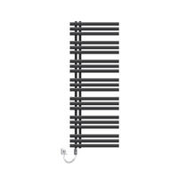 ELEKTRICKÝ KOUPELNOVÝ VYTÁPĚČ Iron EM 600 x 1600 mm, antracitový, s topným tělesem 1200 W - antracitová, kov (60/160/3cm) - LuxeBath