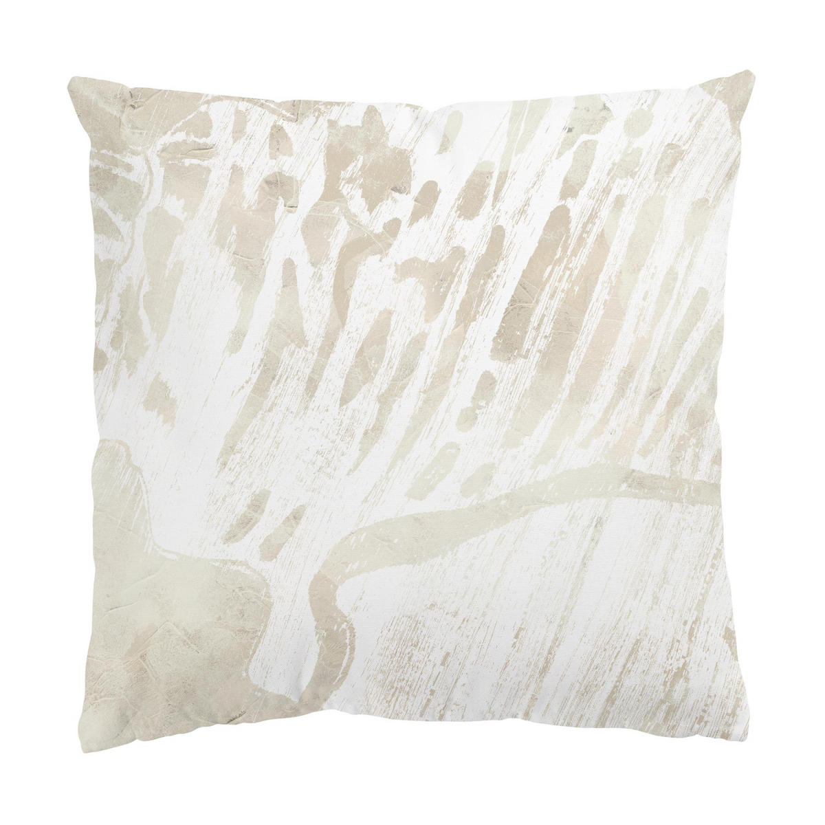 DEKOKISSEN 2er-Set Muschel Silhouetten Duo auf Leinen 40/40 cm - Eichefarben, Textil (40/40cm) - Bilderwelten