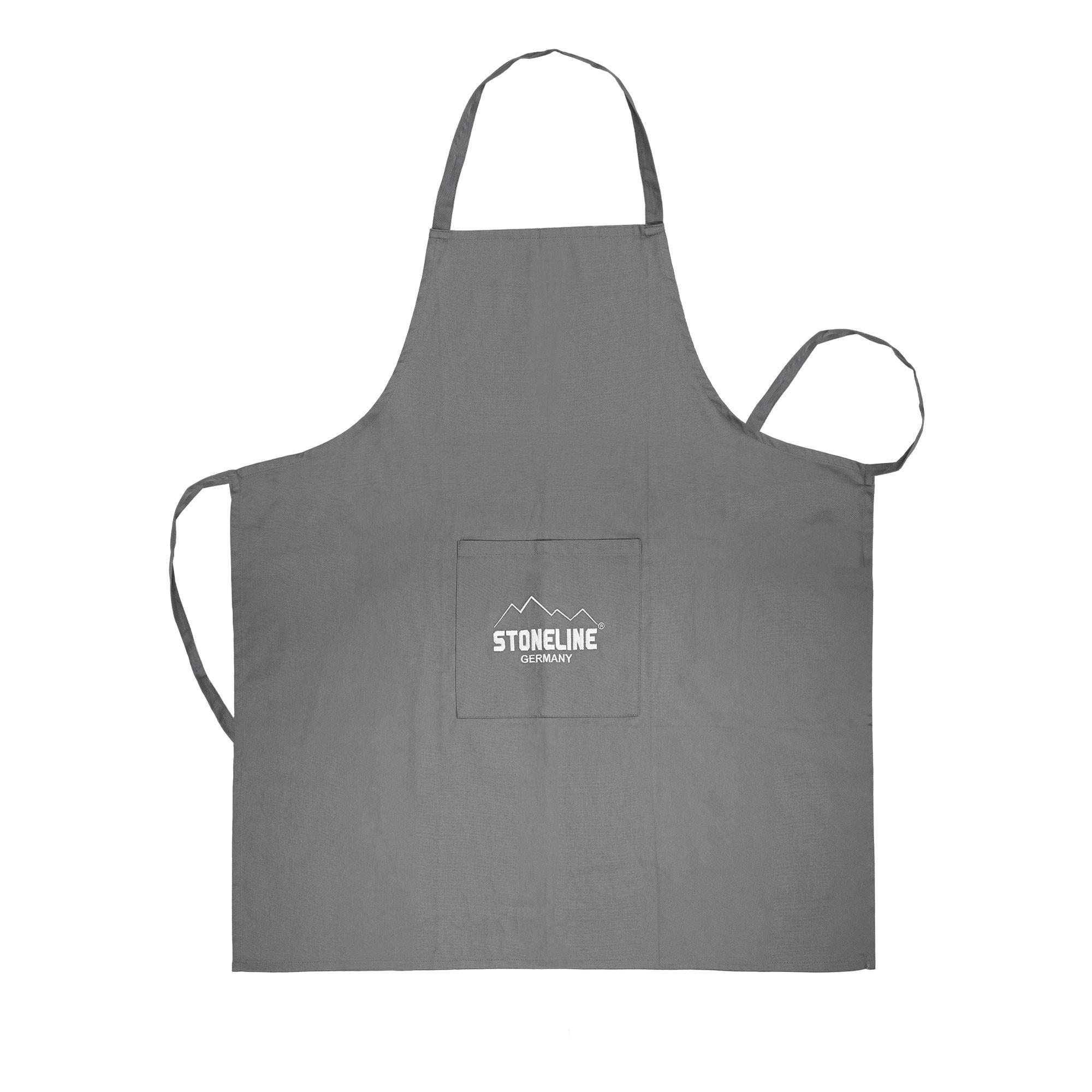 KÜCHENSCHÜRZE - Grau, Textil (21/31cm) - Stoneline